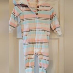 Carter's Multicolor Striped Kids Footie